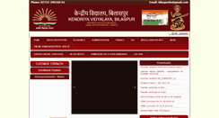 Desktop Screenshot of kvbilaspur.com